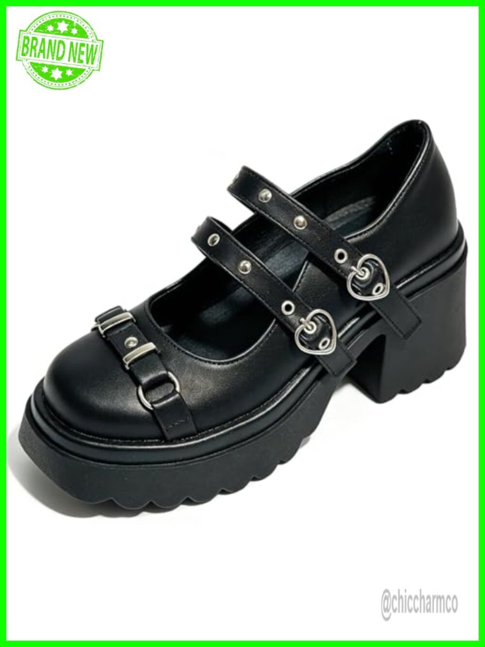 Kawaii Lolita Platform Mary Janes Pumps with Bow Pearl Heels